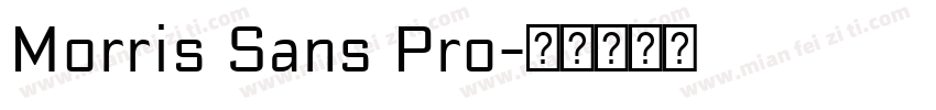 Morris Sans Pro字体转换